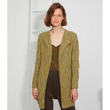 Lang 267-59 Long Cardigan Knitting Pattern