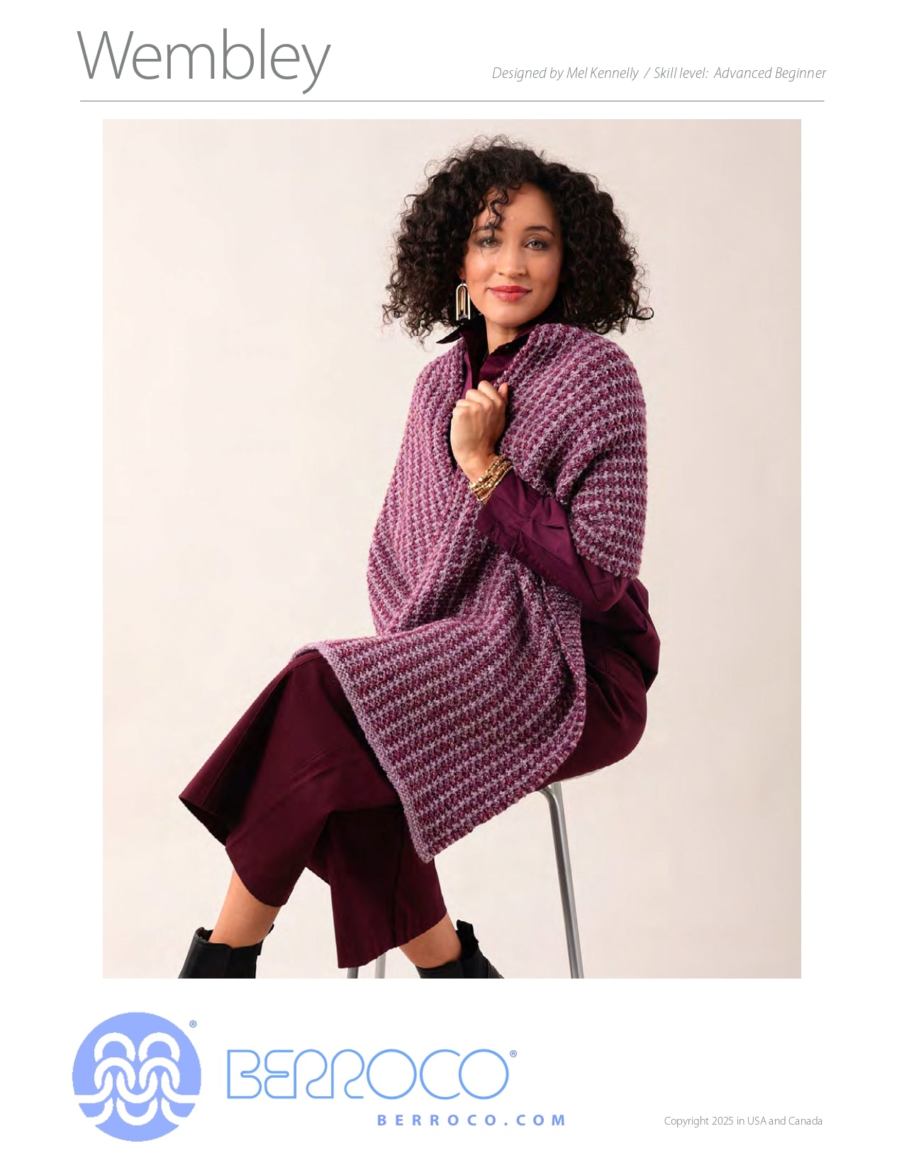 Wembley Shawl Wrap Knitting Pattern