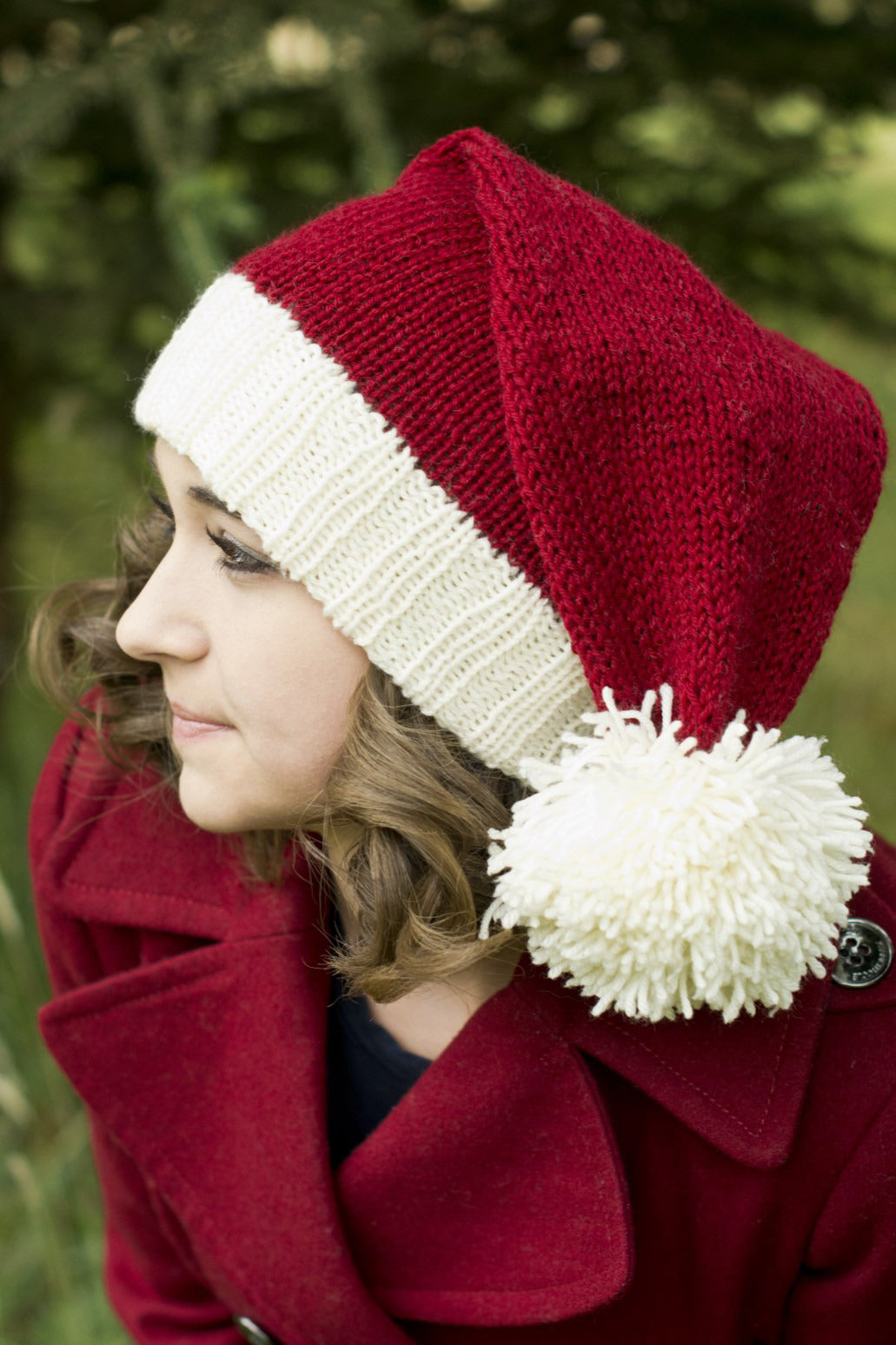 Cascade Yarns W Santa Hat Knitting Pattern