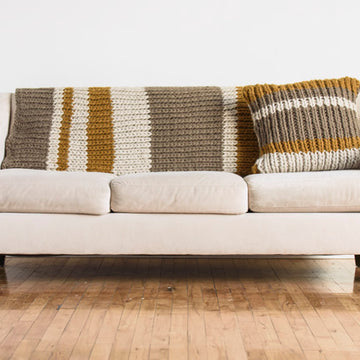 Blue Sky Fibers Bayport Pillow & Throw (Free)