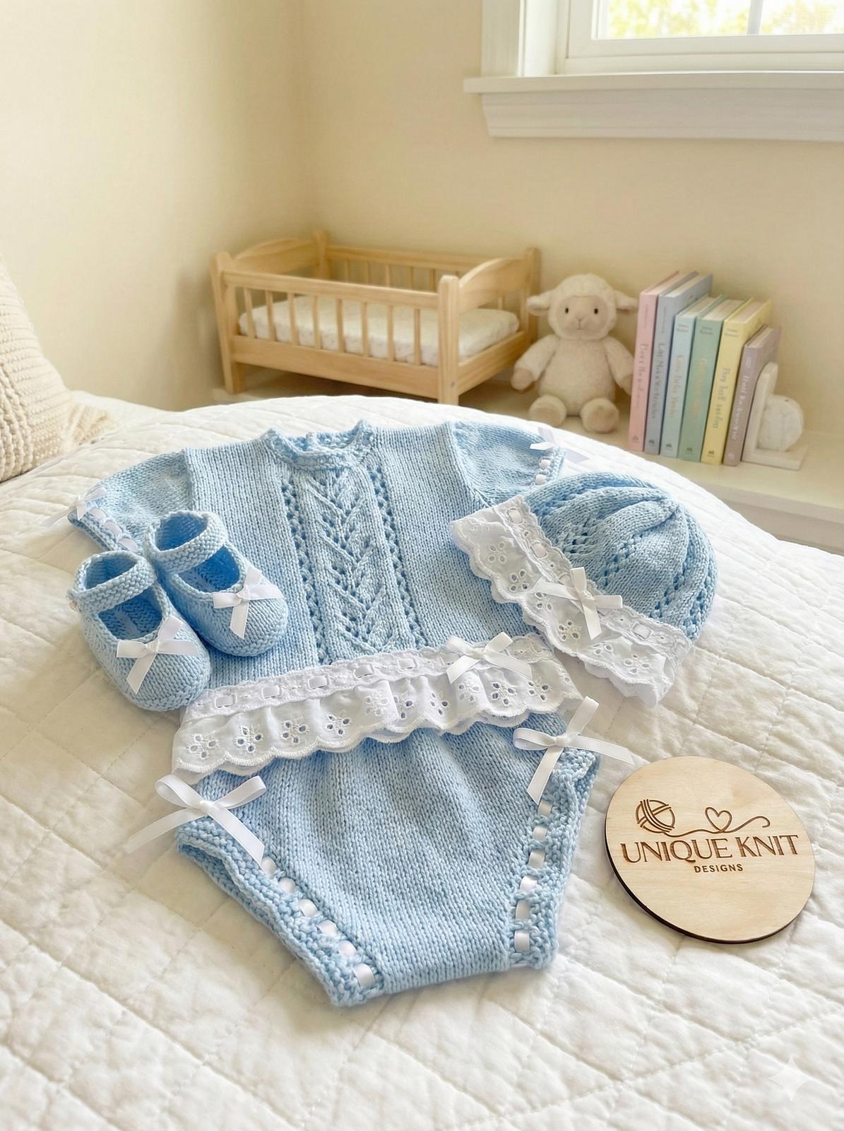 "Sweetpea" Gathered Lace set