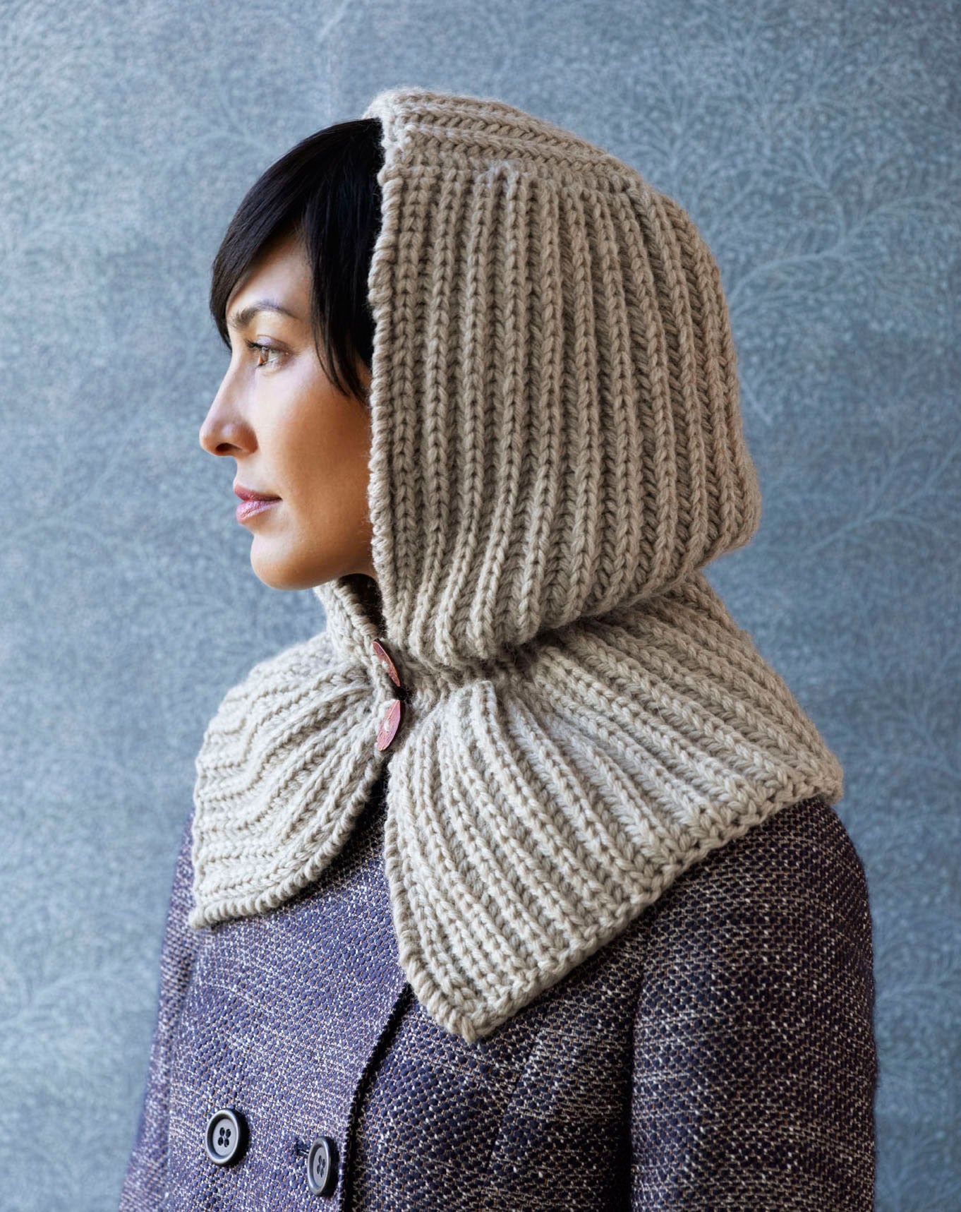 Enchanting Hood Scarf Knitting Pattern