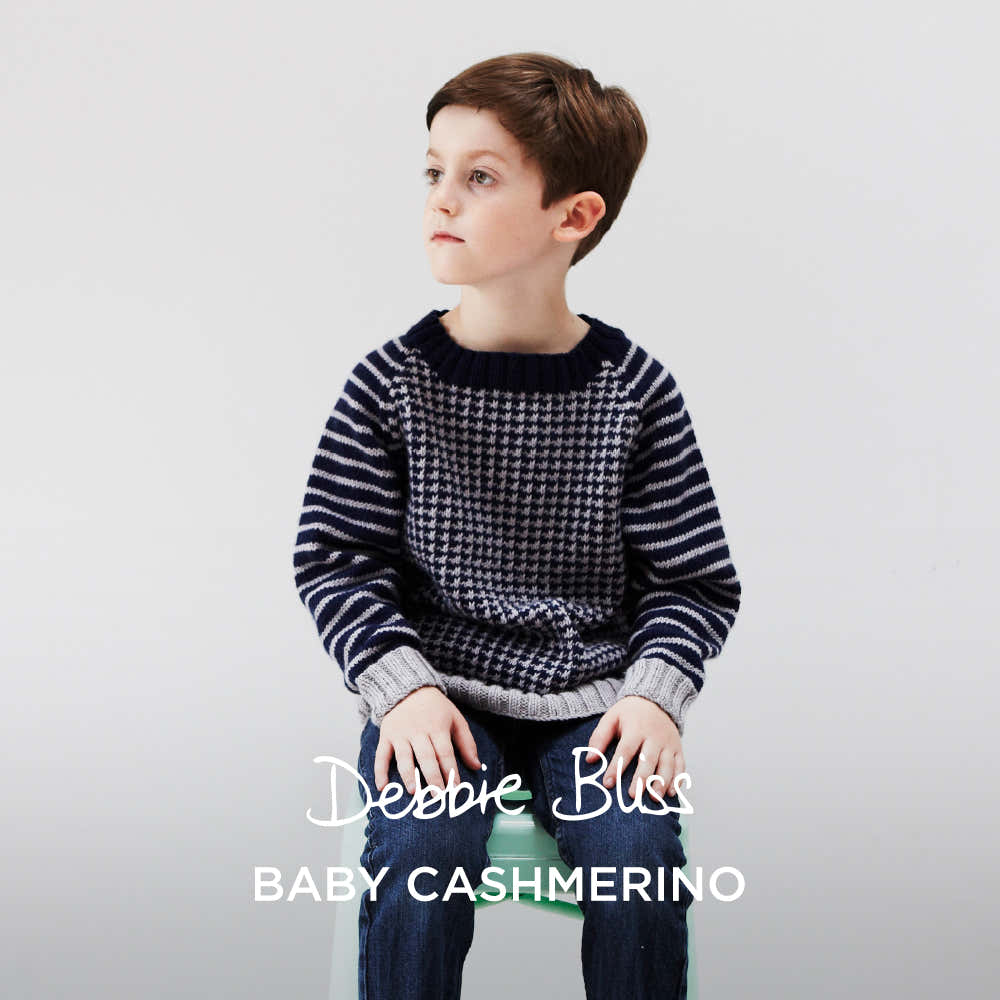 Debbie Bliss Two Colour Raglan Knitting Pattern