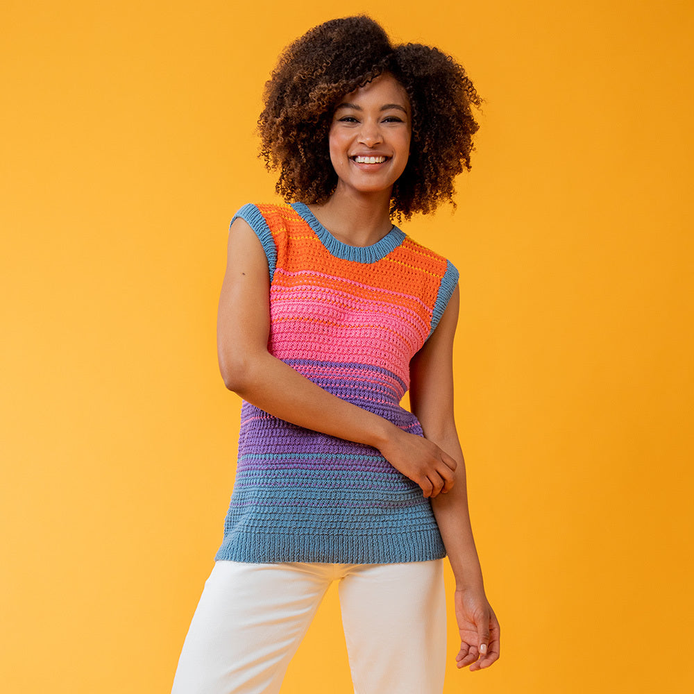 Paintbox Yarns Good Vibes Vest Knitting Pattern