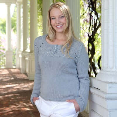 Valley Yarns Winter Lake Henley Knitting Pattern