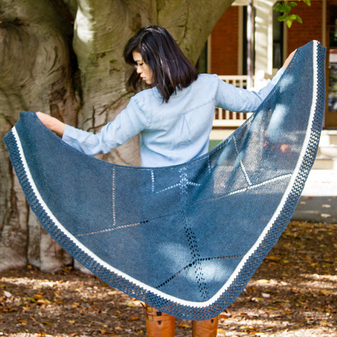Valley Yarns Limestone Inclusion Shawl Knitting Pattern