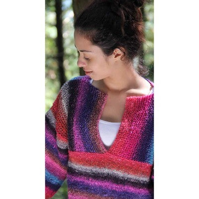 Noro Ladies' Sweater (Silk Garden Lite) Knitting Pattern