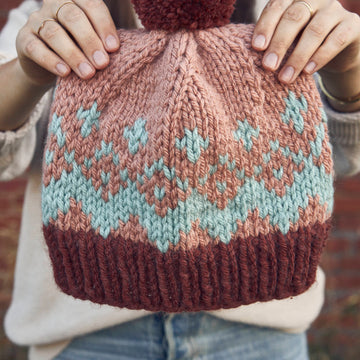 Trio Toboggan Hat Knitting Pattern