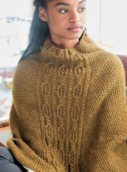 Oakham Poncho Cape Knitting Pattern