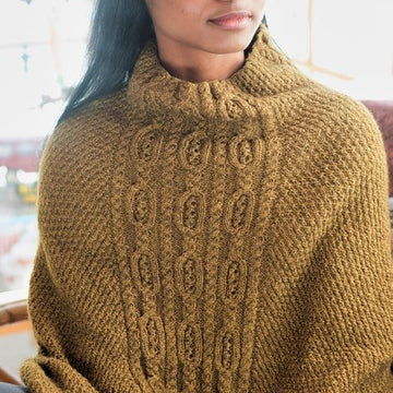 Oakham Poncho Cape Knitting Pattern