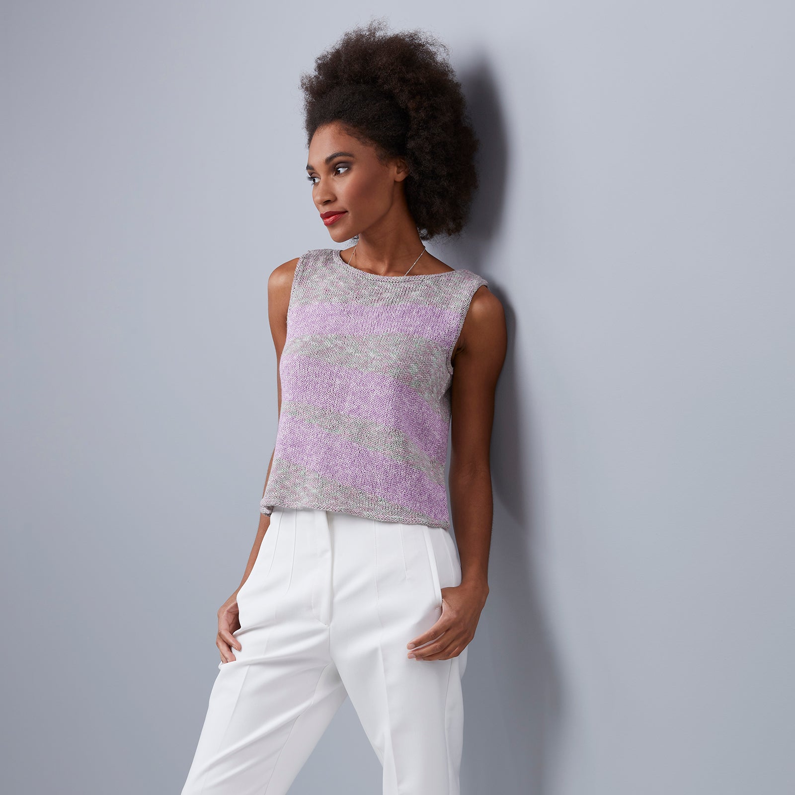 Stacy Charles Fine Yarns Addison Tank Knitting Pattern