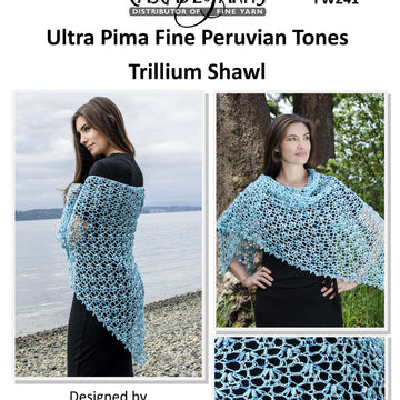 Cascade Yarns FW Trillium Shawl Crochet Pattern