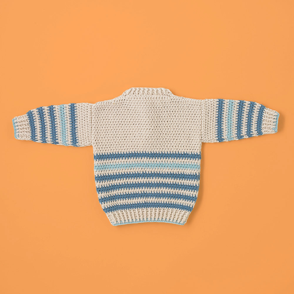 Paintbox Yarns Snugglebug Baby Sweater Crochet Pattern