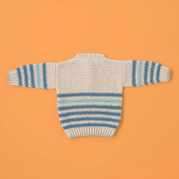 Paintbox Yarns Snugglebug Baby Sweater Crochet Pattern