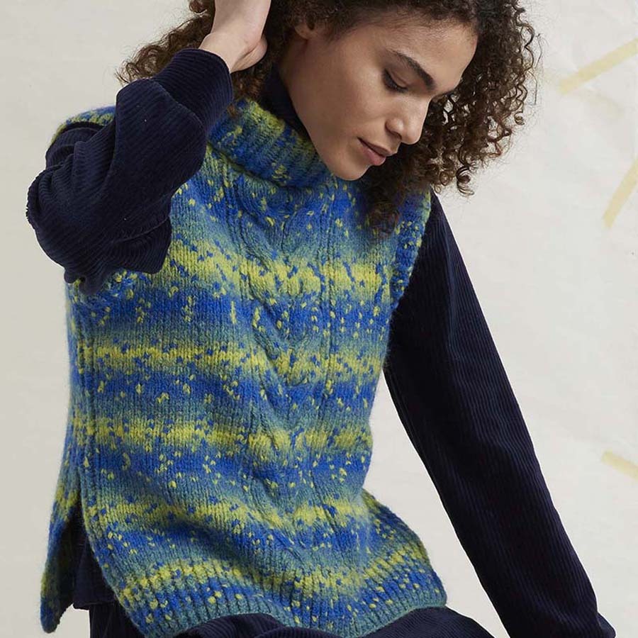 Lang PTO43-05 Slipover Waistcoat Knitting Pattern