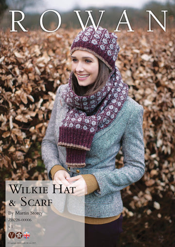 Rowan Wilkie Hat and Scarf Knitting Pattern
