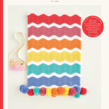 Sirdar Crochet Rainbow Chevron Blanket Pattern