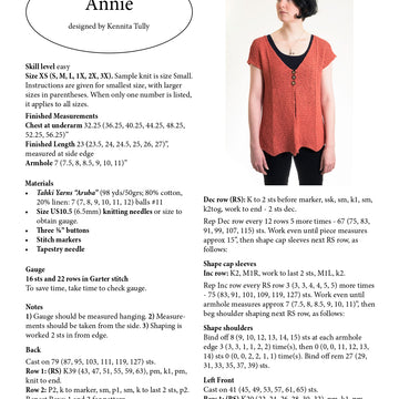 Wildflowerknits Annie Cardigan Knitting Pattern