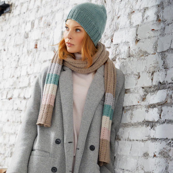 Lana Grossa Hat & Mittens Knitting Pattern