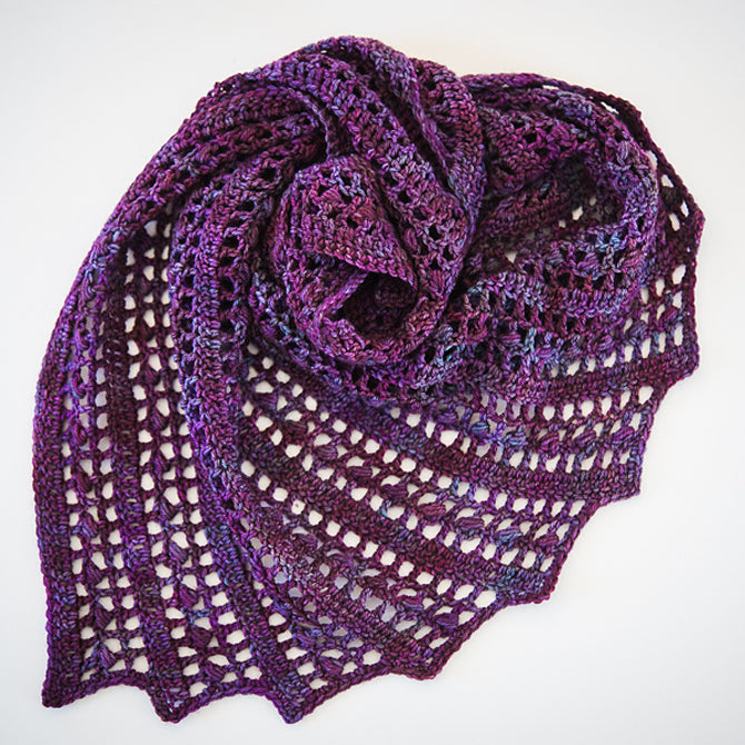 SweetGeorgia Solna Shawl Crochet Pattern
