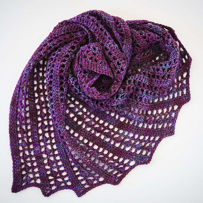 SweetGeorgia Solna Shawl Crochet Pattern