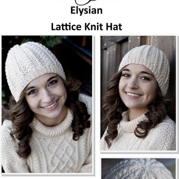 Lattice Knit Hat in Cascade Elysian - W557 - Free PDF