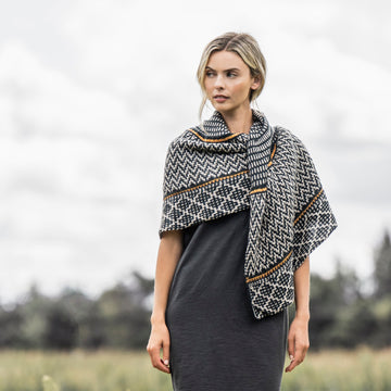 Blue Sky Fibers Tivoli Shawl Wrap Knitting Pattern