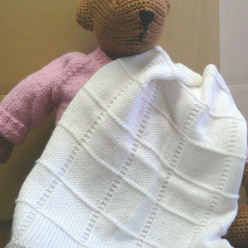 Baby Afghan Squares Wrap Knitting Pattern