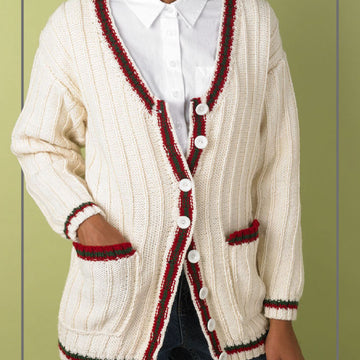 Paintbox Yarns Championship Cardigan Knitting Pattern