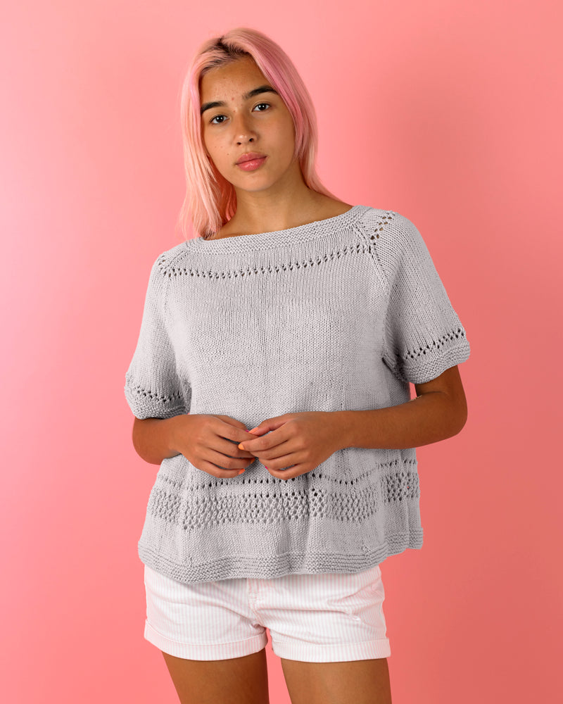 Paintbox Yarns Sweetie Swing Top Knitting Pattern