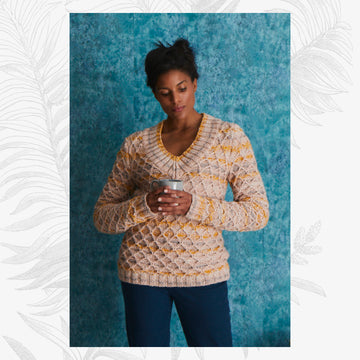 Willow & Lark Soleil Levant V Neck Knitting Pattern