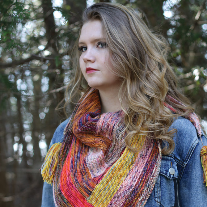 Koigu Tango Glow Wrap Knitting Pattern