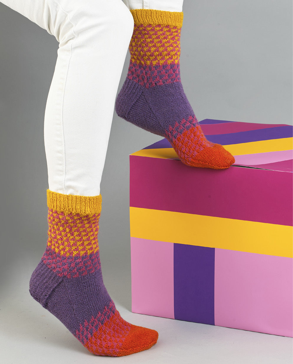 MillaMia Billie Fairisle Socks Knitting Pattern