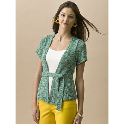 Tahki Yarns Willow Belted Cardigan Knitting Pattern