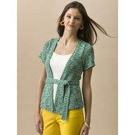 Tahki Yarns Willow Belted Cardigan Knitting Pattern