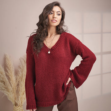 Rowan V-Neck Sweater Jumper Knitting Pattern