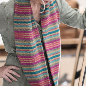 Bayadere Stripe Cowl in Berroco Ultra Wool PDF