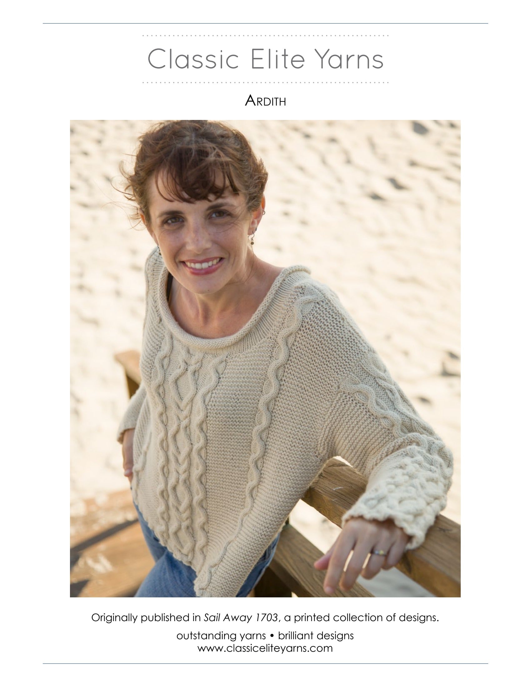 Classic Elite Yarns Ardith Jumper Knitting Pattern
