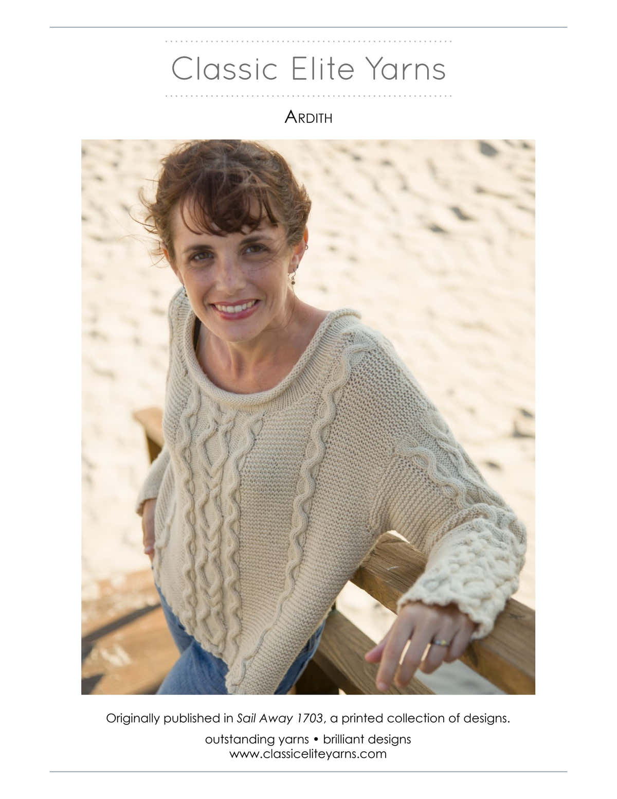 Classic Elite Yarns Ardith Jumper Knitting Pattern