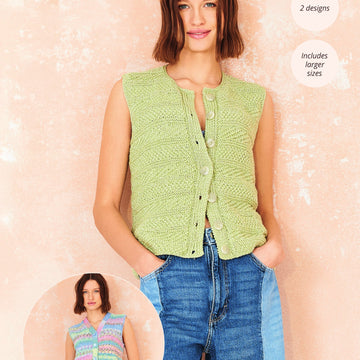 Waistcoats in Stylecraft Cotton Twist DK & Colour Burst DK PDF
