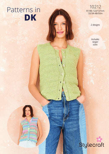 Waistcoats in Stylecraft Cotton Twist DK & Colour Burst DK PDF
