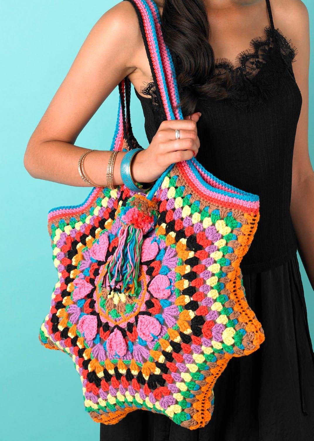 Paintbox Yarns Passion Petal Tote Crochet Pattern