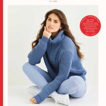 Sirdar Medalist Zip Sweater Jumper Knitting Pattern