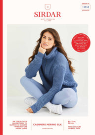 Sirdar Medalist Zip Sweater Jumper Knitting Pattern