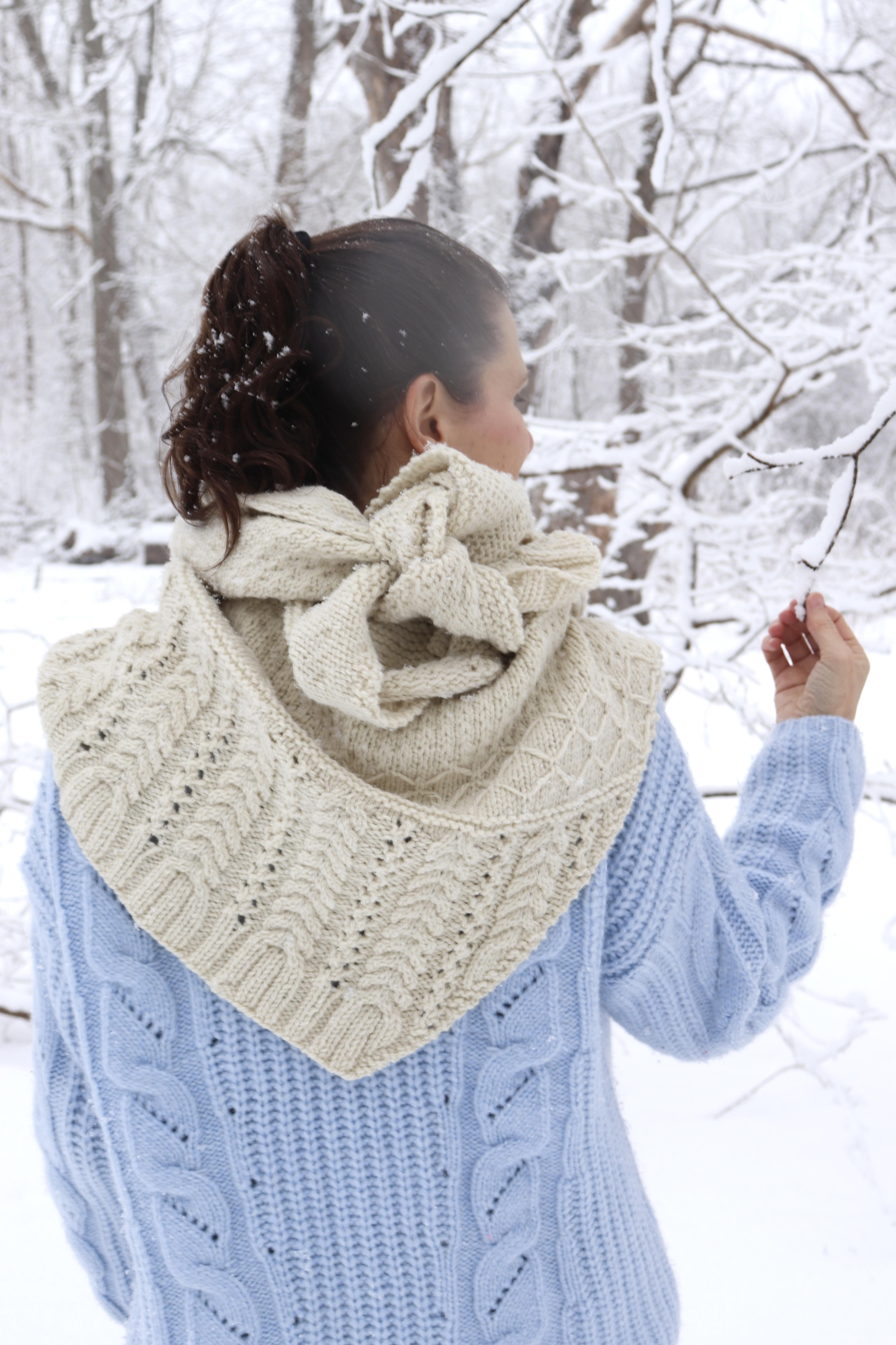 Powder Wrap Knit Pattern Powder Wrap - Yarn.com
