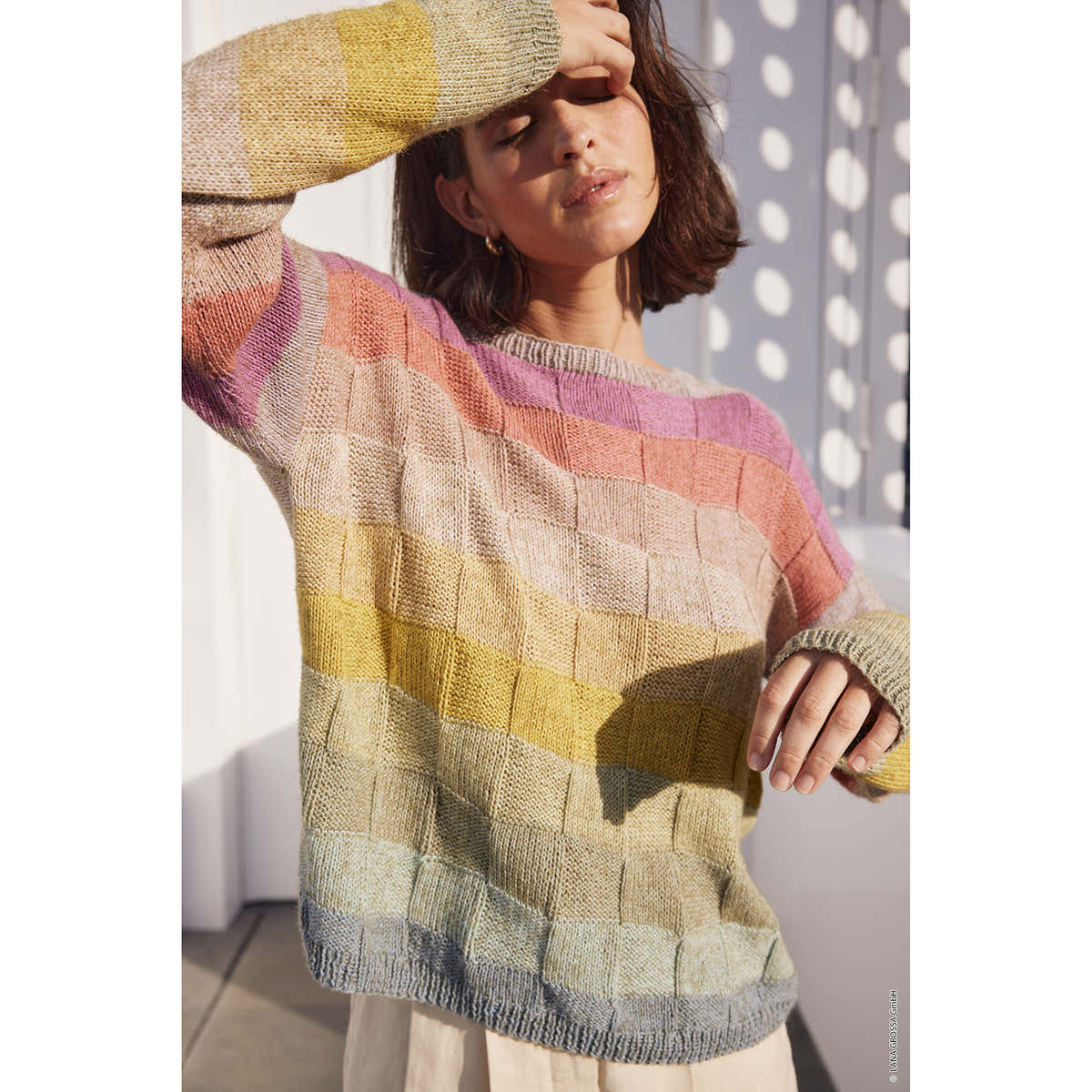Lana Grossa 12 Pullover Jumper Knitting Pattern