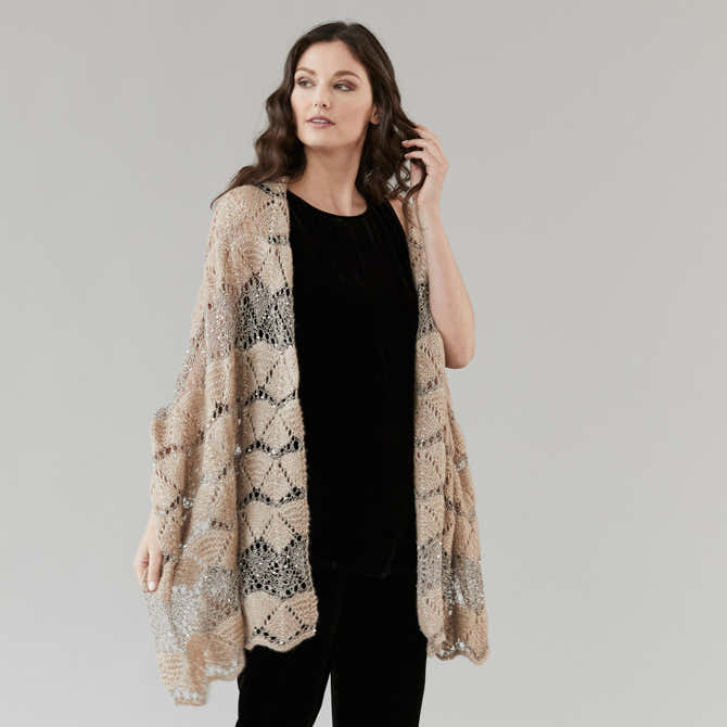 Stacy Charles Fine Yarns Vanessa Wrap Knitting Pattern