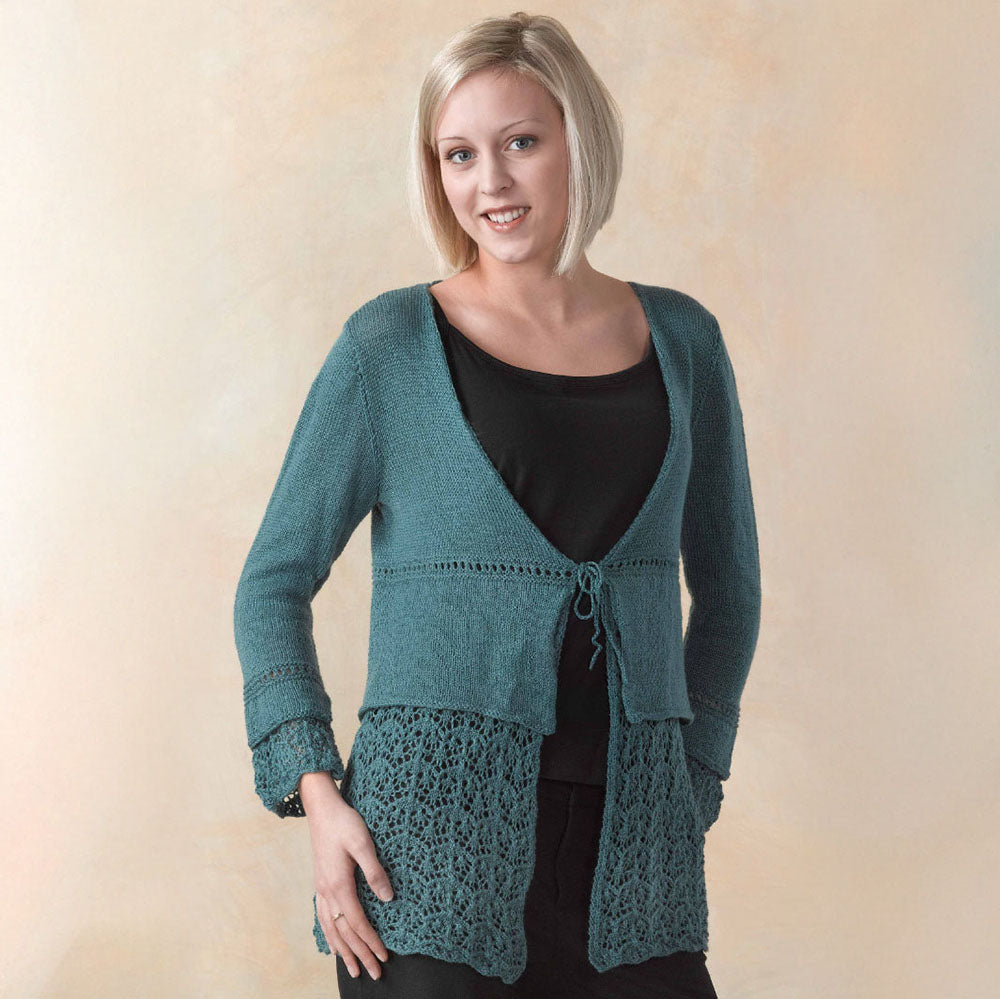 Valley Yarns Hanging Garden Layered Cardigan Knitting Pattern