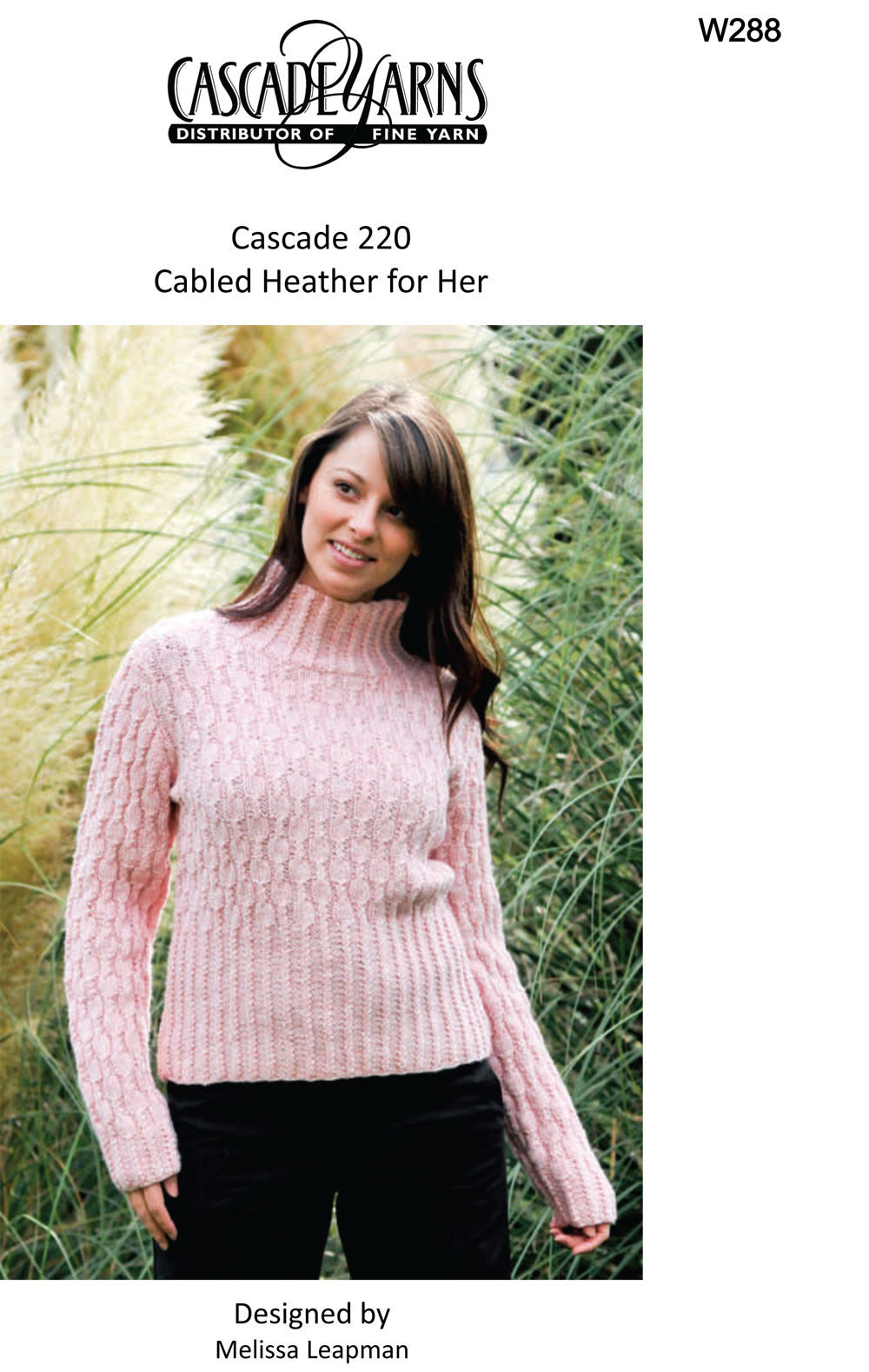 Cabled Heather for Her Jumper Knitting Pattern