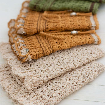Pumpkin Spice Vintage Lace Boot Cuffs